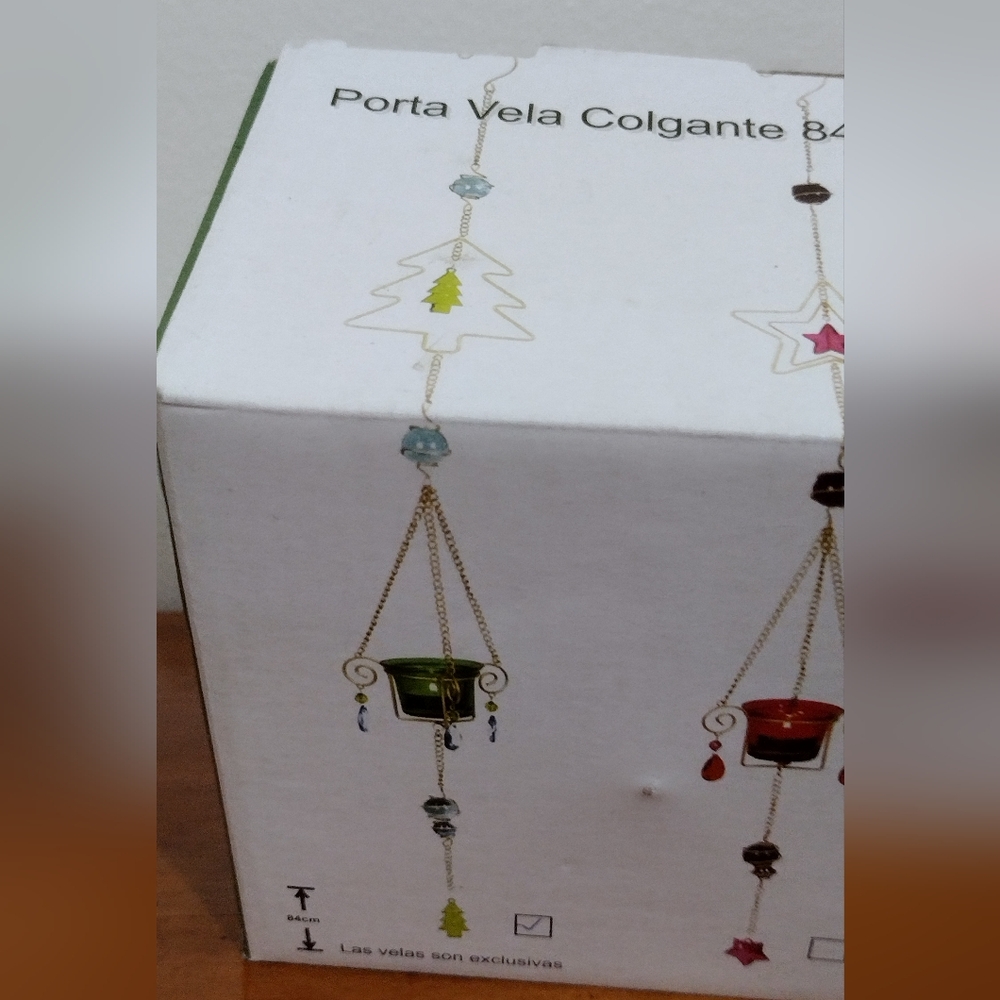 Hanging Christmas Candle Holder Decor